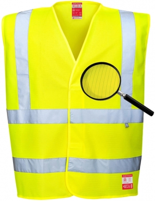 Vesta antistatica si ignifuga Hi-Vis, galben, regular, Bizflame, Portwest
