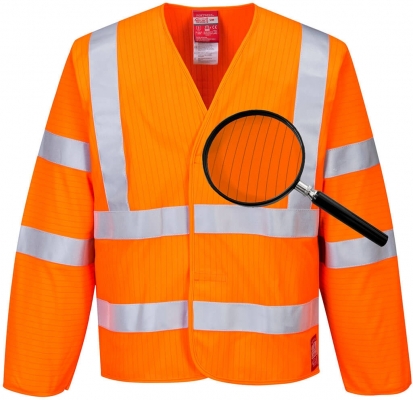 Jacheta Hi-Vis antistatica si ignifuga, portocaliu, regular, Bizflame Essential, Portwest