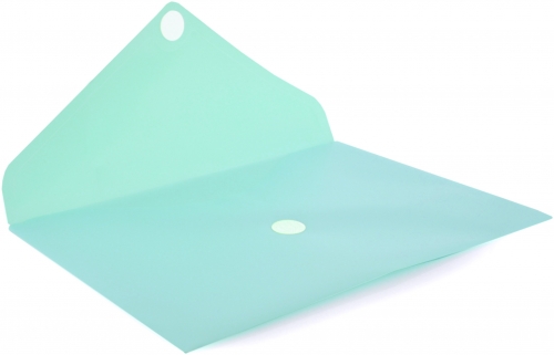 Mapa plastic Office box A4+, prindere tip arici, in V, culori pastel asortate