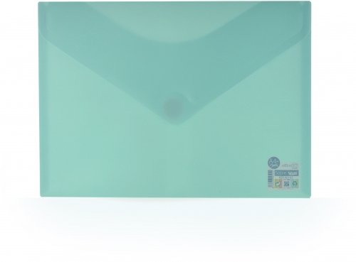Mapa plastic Office box A4+, prindere tip arici, in V, culori pastel asortate