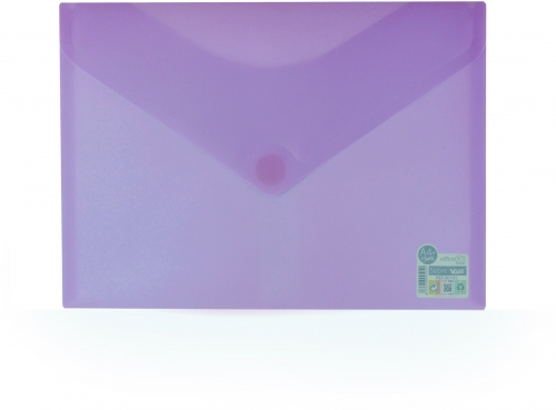 Mapa plastic Office box A4+, prindere tip arici, in V, culori pastel asortate