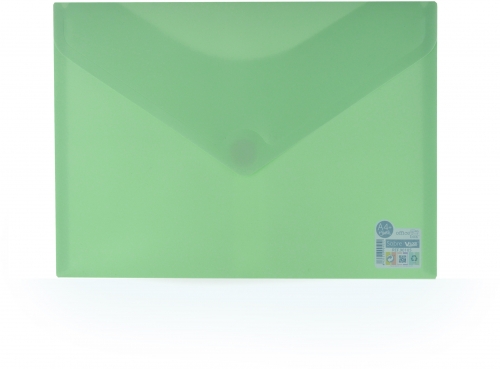 Mapa plastic Office box A4+, prindere tip arici, in V, culori pastel asortate