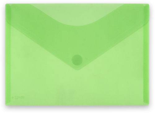 Mapa plastic Office box A4+, prindere tip arici, in V, verde