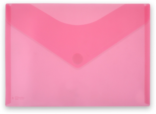 Mapa plastic Office box A4+, prindere tip arici, in V, rosu