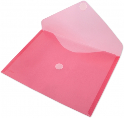 Mapa plastic Office box A4+, prindere tip arici, in V, rosu