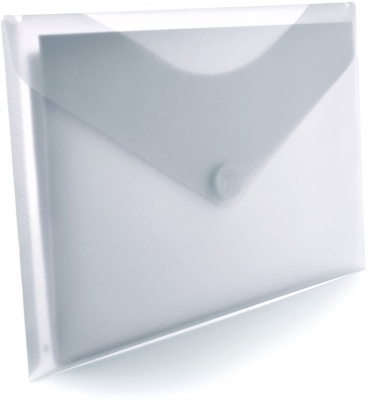 Mapa plastic Office box A4+, prindere tip arici, in V, transparent