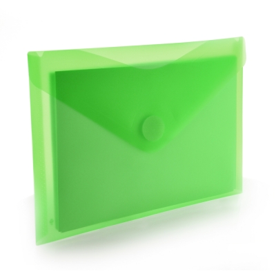 Mapa plastic Office box A5, prindere tip arici, in V, verde