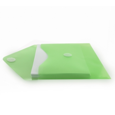 Mapa plastic Office box A5, prindere tip arici, in V, verde