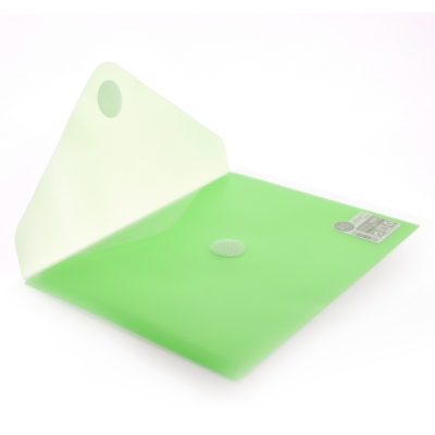 Mapa plastic Office box A5, prindere tip arici, in V, verde