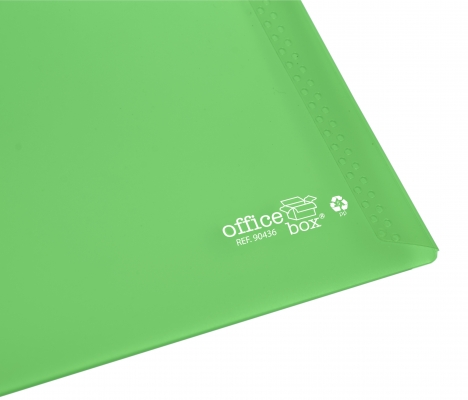 Mapa plastic Office box A5, prindere tip arici, in V, verde