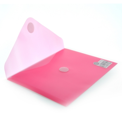 Mapa plastic Office box A5, prindere tip arici, in V, rosu