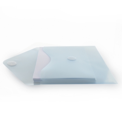 Mapa plastic Office box A5, prindere tip arici, in V, transparent