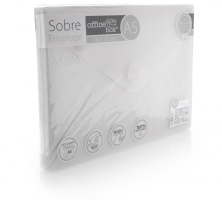 Mapa plastic Office box A5, prindere tip arici, in V, transparent