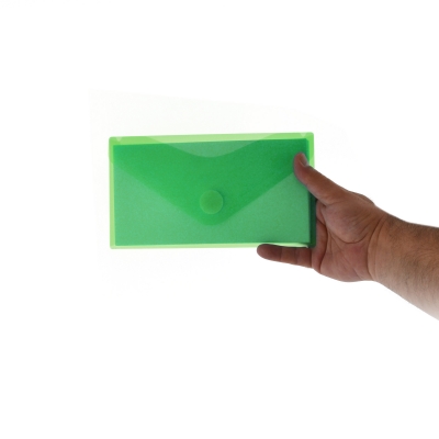 Plic Dl plastic Office box, prindere tip arici, in V, verde