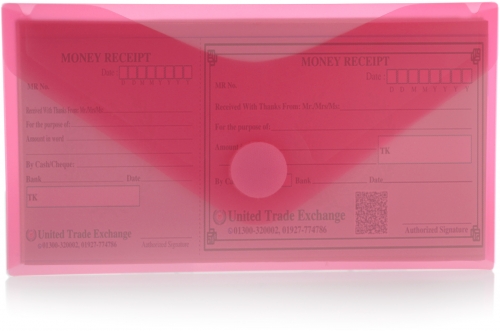 Plic Dl plastic Office box, prindere tip arici, in V, rosu