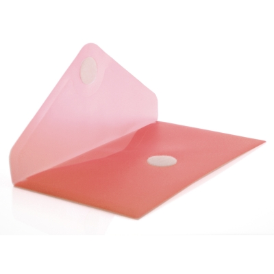 Plic Dl plastic Office box, prindere tip arici, in V, rosu