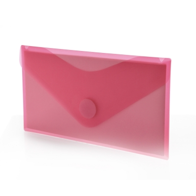 Plic Dl plastic Office box, prindere tip arici, in V, rosu