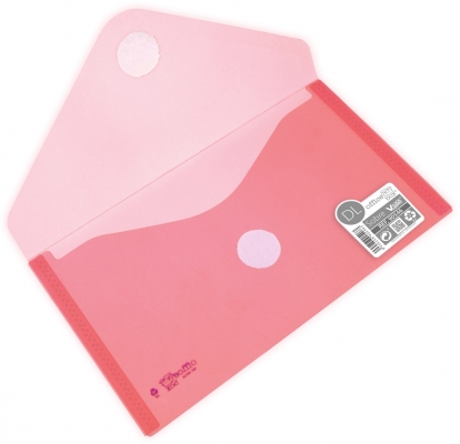 Plic Dl plastic Office box, prindere tip arici, in V, rosu