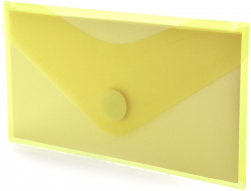 Plic Dl plastic Office box, prindere tip arici, in V, galben