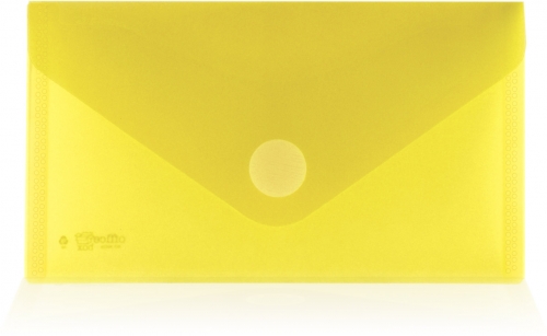 Plic Dl plastic Office box, prindere tip arici, in V, galben