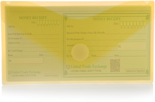 Plic Dl plastic Office box, prindere tip arici, in V, galben