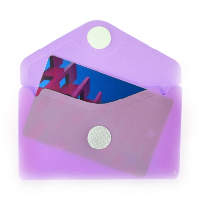 Plic card plastic Office box, Blush Pastel, prindere tip arici, tip V, culori asortate pastel