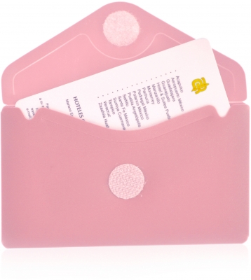 Plic card plastic Office box, Blush Pastel, prindere tip arici, tip V, culori asortate pastel