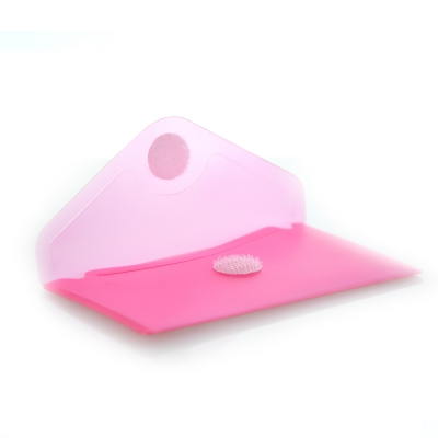 Plic card plastic Office box, prindere tip arici, tip V, rosu