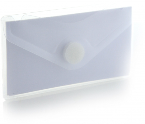 Plic card plastic Office box, prindere tip arici, tip V, transparent