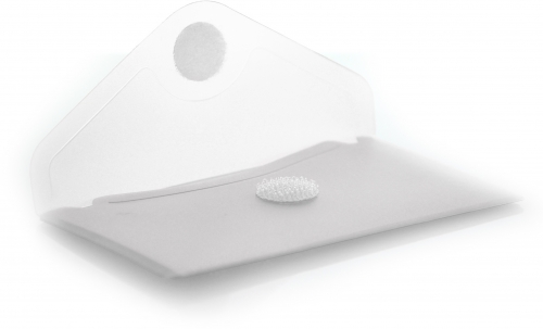 Plic card plastic Office box, prindere tip arici, tip V, transparent