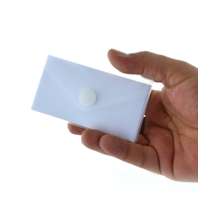 Plic card plastic Office box, prindere tip arici, tip V, transparent