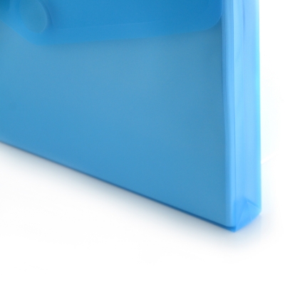 Mapa Office box A4+, din plastic, 30 mm, in V, albastru