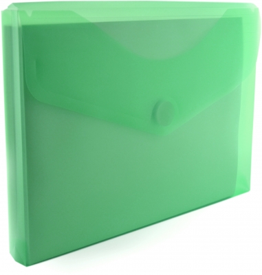 Mapa Office box A4+, din plastic, 30 mm, in V, verde
