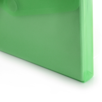 Mapa Office box A4+, din plastic, 30 mm, in V, verde