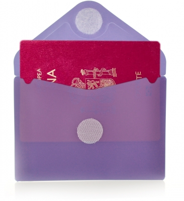 Plic plastic Office box, A6, prindere tip arici, tip V, culori asortate pastel