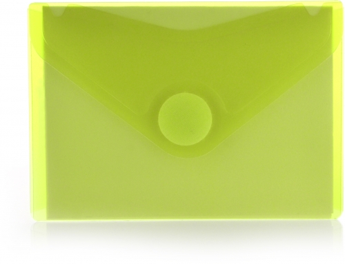 Plic plastic Office box, A7, prindere tip arici, tip V, galben