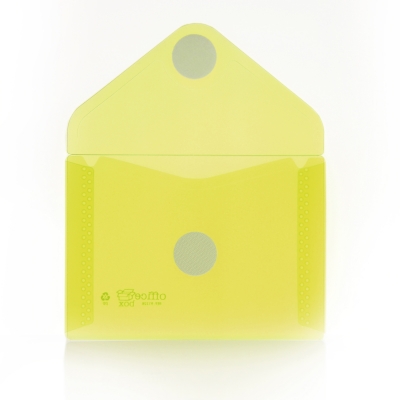 Plic plastic Office box, A7, prindere tip arici, tip V, galben