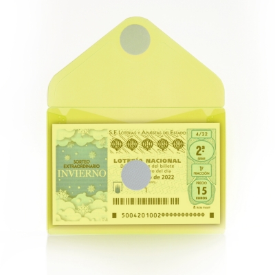 Plic plastic Office box, A7, prindere tip arici, tip V, galben