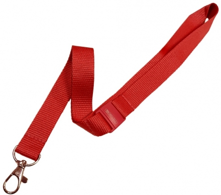 Snur textil Lanyard, Office box rosu, 2 x 90 cm