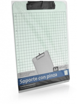 Clipboard standard Office box, A4, transparent PP