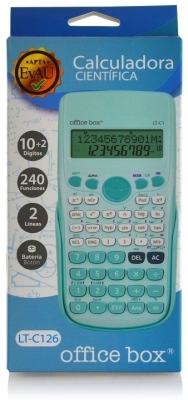 Calculator stiintific Office box, LT-C, multifunctional, albastru, 12 cifre