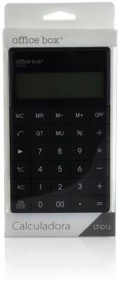 Calculator de birou plat Office box, LT-D12, negru, 12 cifre
