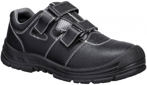 Pantofi de protectie cu bombeu metalic S1P ESD SR FO Portwest, negru
