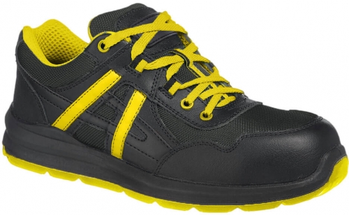Pantofi mersey compositelite S1P Portwest, negru/galben