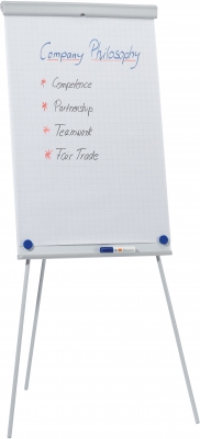 Flipchart Essentials, otel lacuit, trepied, magnetic, alb, NOBO