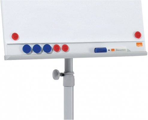 Flipchart mobil Essentials, otel lacuit, magnetic, alb, NOBO