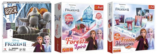Pachet 3 jocuri de societate Frozen 2 Spin Master