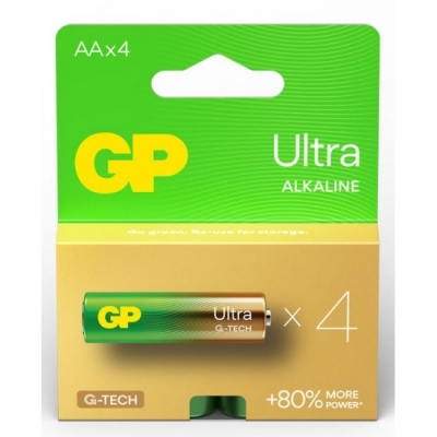 Baterie alcalina R6 (AA) 4 buc/blister Ultra GP