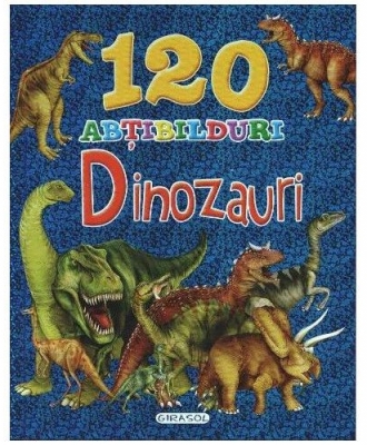 Carte De Colorat Cu 120 Abtibilduri Dinozauri Bnb