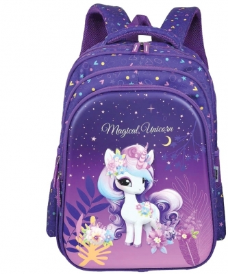 Ghiozdan 3D ergonomic S-COOL Magical Unicorn